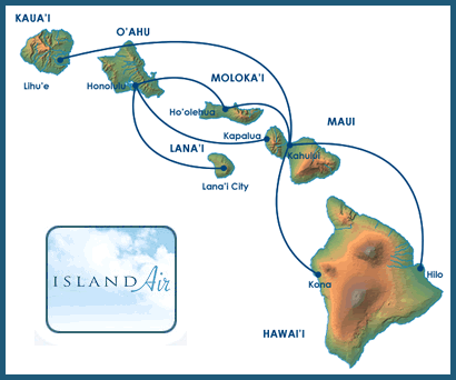 Island Air Route Map